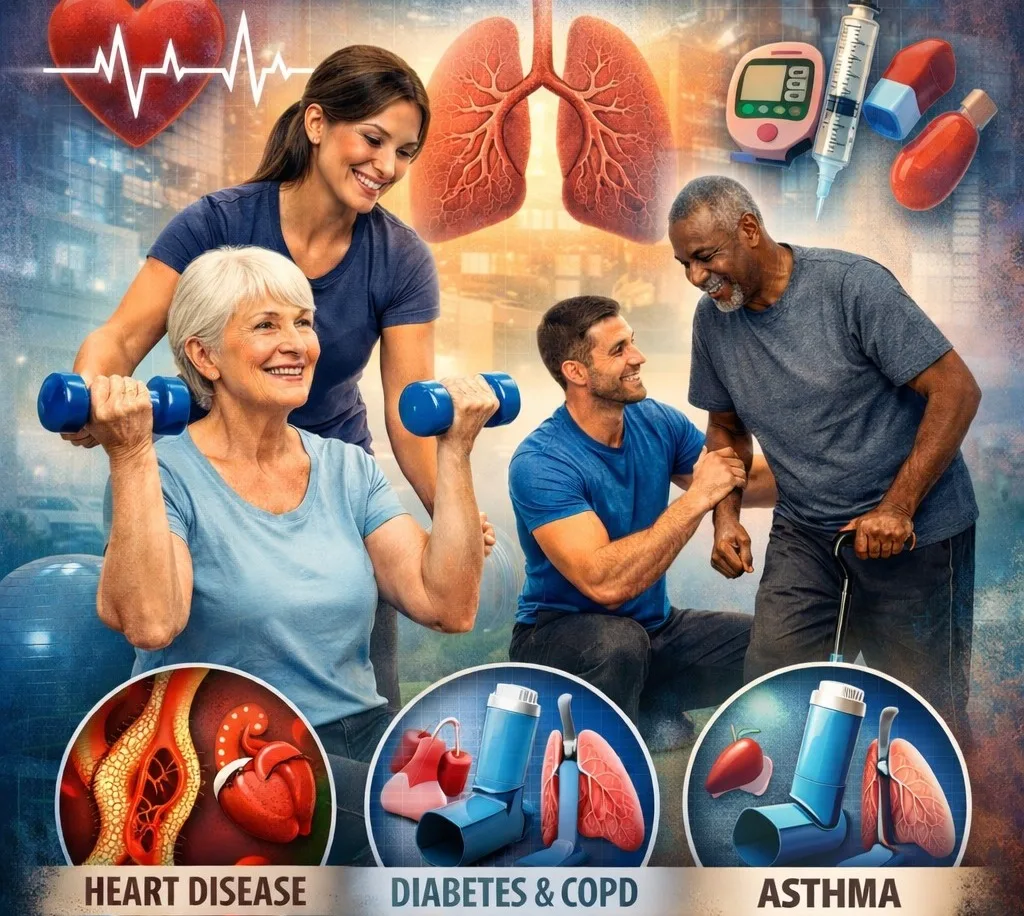 Fitness training illustration