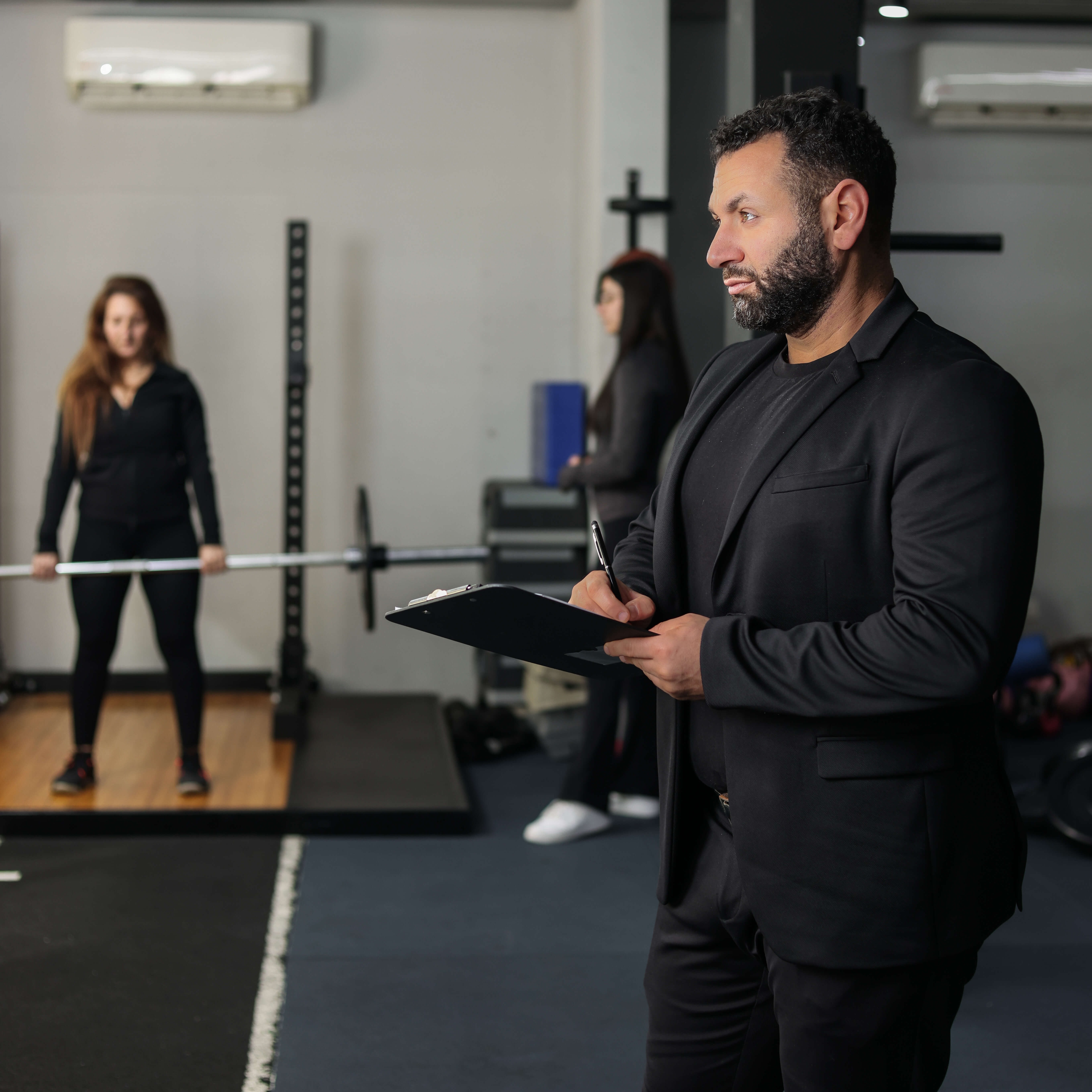 Fitness training illustration