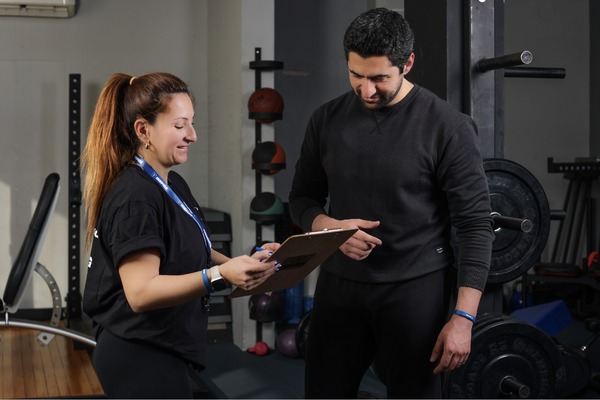 Fitness training illustration